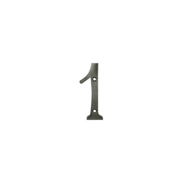 RN4 4 House Number Antique Nickel, 10PK